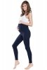 Italian Fashion Legginsy ciążowe długie granatowe